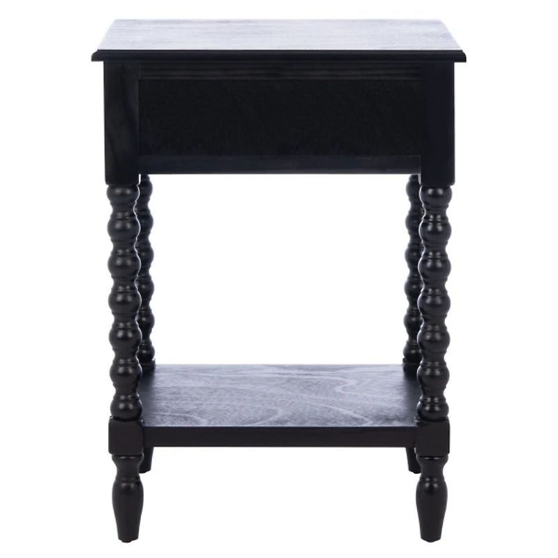 Black Wood Phoebe End Table