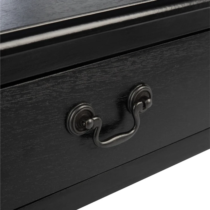 Black Wood Phoebe End Table