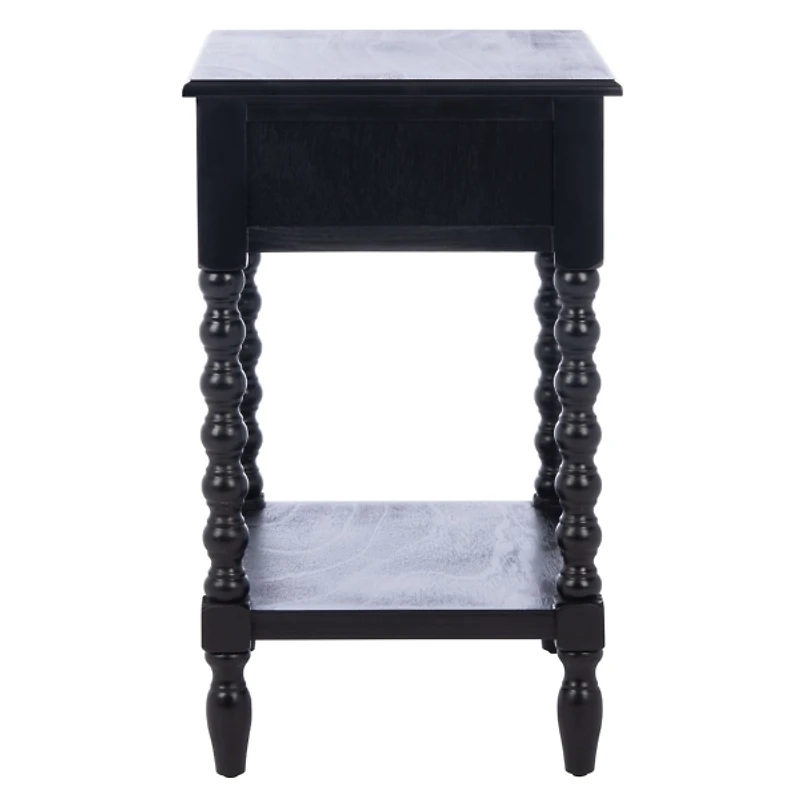 Black Wood Phoebe End Table