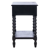 Black Wood Phoebe End Table
