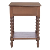 Brown Wood Phoebe End Table