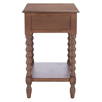 Brown Wood Phoebe End Table