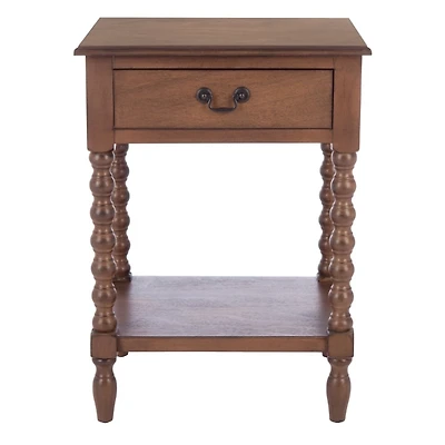 Brown Wood Phoebe End Table