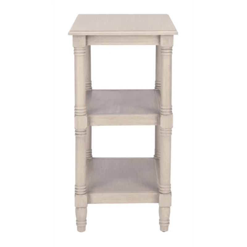 Gray 3-Tier Lida Traditional Accent Table