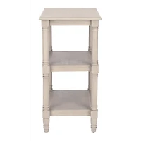 Gray 3-Tier Lida Traditional Accent Table