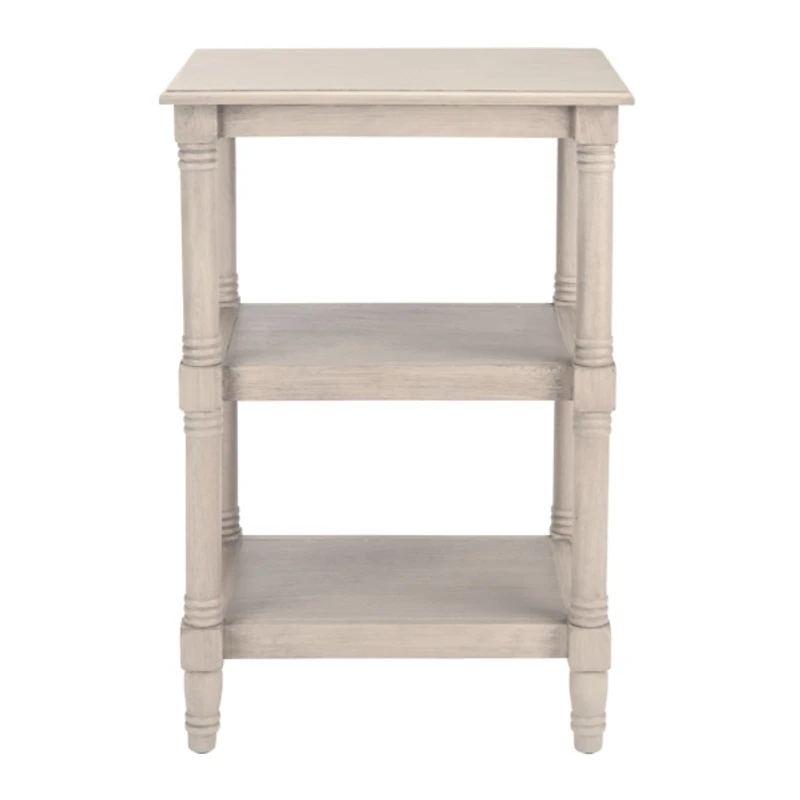 Gray 3-Tier Lida Traditional Accent Table