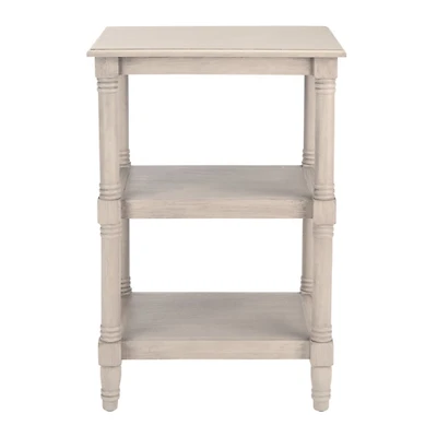 Gray 3-Tier Lida Traditional Accent Table