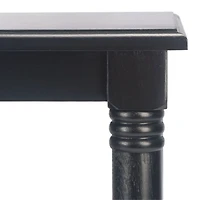 Lida Black Traditional Accent Table
