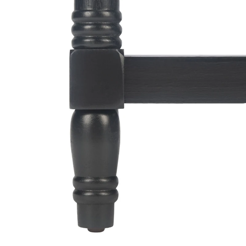 Lida Black Traditional Accent Table