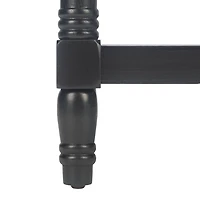 Lida Black Traditional Accent Table