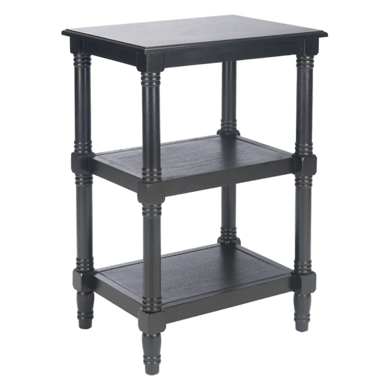Lida Black Traditional Accent Table