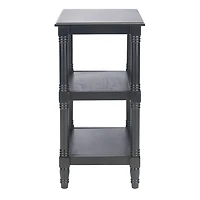 Lida Black Traditional Accent Table