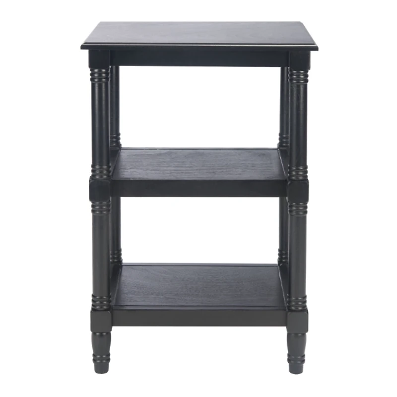 Lida Black Traditional Accent Table