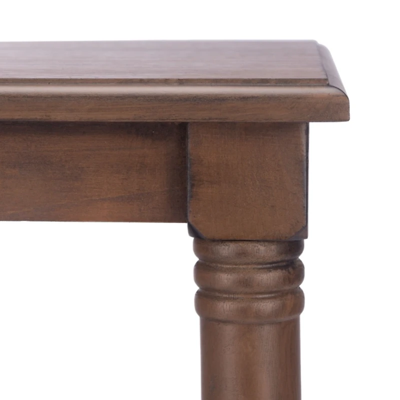 Lida Brown Traditional Accent Table