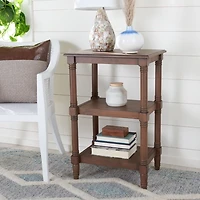 Lida Brown Traditional Accent Table