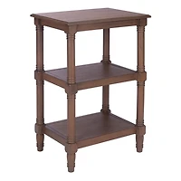Lida Brown Traditional Accent Table
