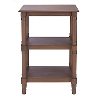 Lida Brown Traditional Accent Table