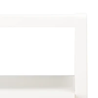 White 2-Drawer Lina Modern Accent Table