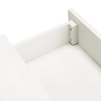 White 2-Drawer Lina Modern Accent Table