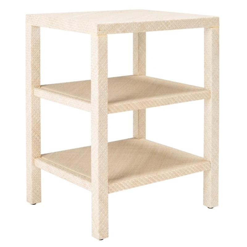 Natural Woven Marguerite End Table