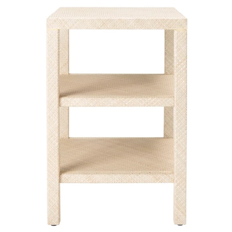 Natural Woven Marguerite End Table