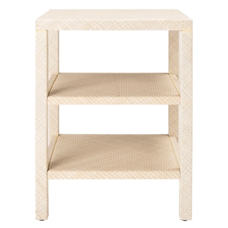 Natural Woven Marguerite End Table