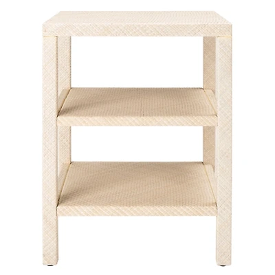Natural Woven Marguerite End Table
