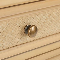 Light Blonde 2-Drawer Claudia Side Table