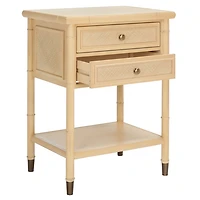 Light Blonde 2-Drawer Claudia Side Table