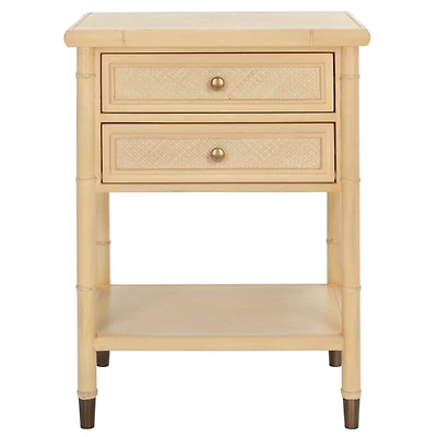 Light Blonde 2-Drawer Claudia Side Table