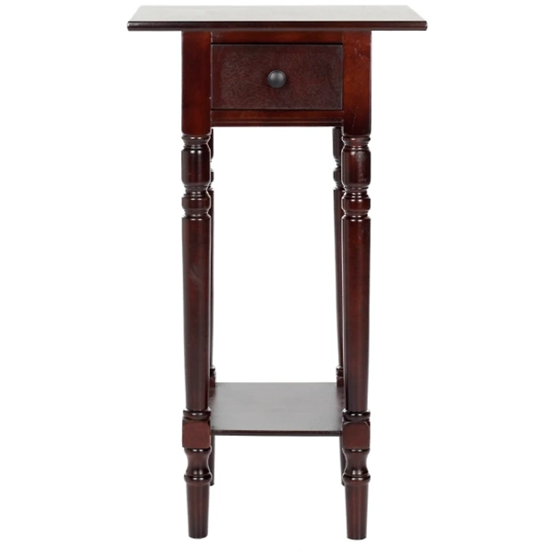 Dark Cherry Wood Emilie Petite End Table