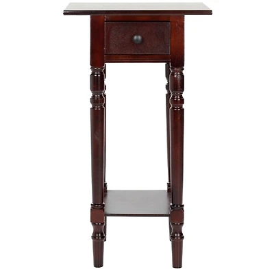 Dark Cherry Wood Emilie Petite End Table