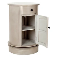 Wood Belinda Swivel Accent Table