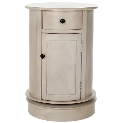 Wood Belinda Swivel Accent Table