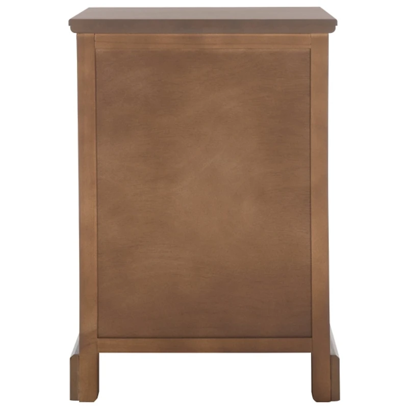 Sepia Wood 3-Drawer Britte Side Table