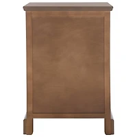 Sepia Wood 3-Drawer Britte Side Table