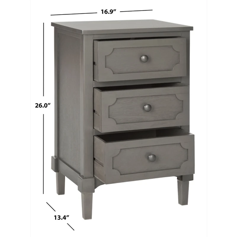 Wood 3-Drawer Rosa End Table