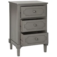 Wood 3-Drawer Rosa End Table