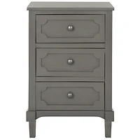 Wood 3-Drawer Rosa End Table