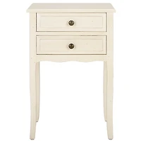 2-Drawer Mika Traditional Accent Table
