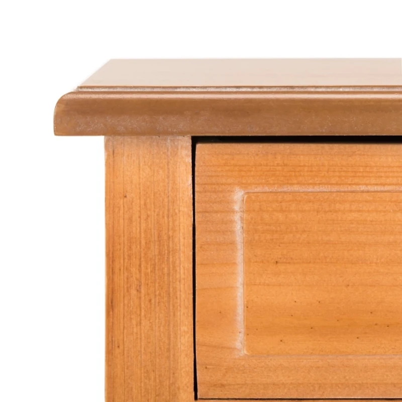 Brown 2-Drawer Mika Traditional Accent Table