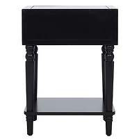 Black Single Drawer Letta Accent Table
