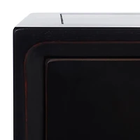 Black Single Drawer Letta Accent Table