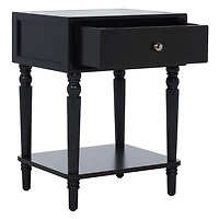 Black Single Drawer Letta Accent Table