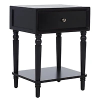 Black Single Drawer Letta Accent Table