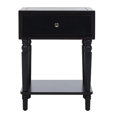 Black Single Drawer Letta Accent Table