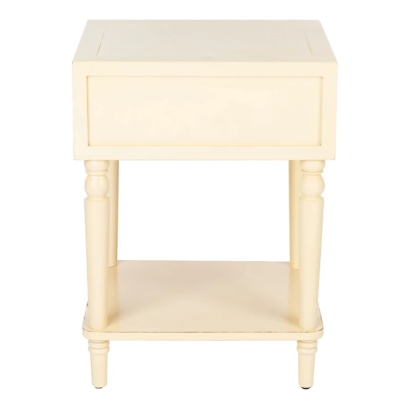 Ivory Single Drawer Letta Accent Table