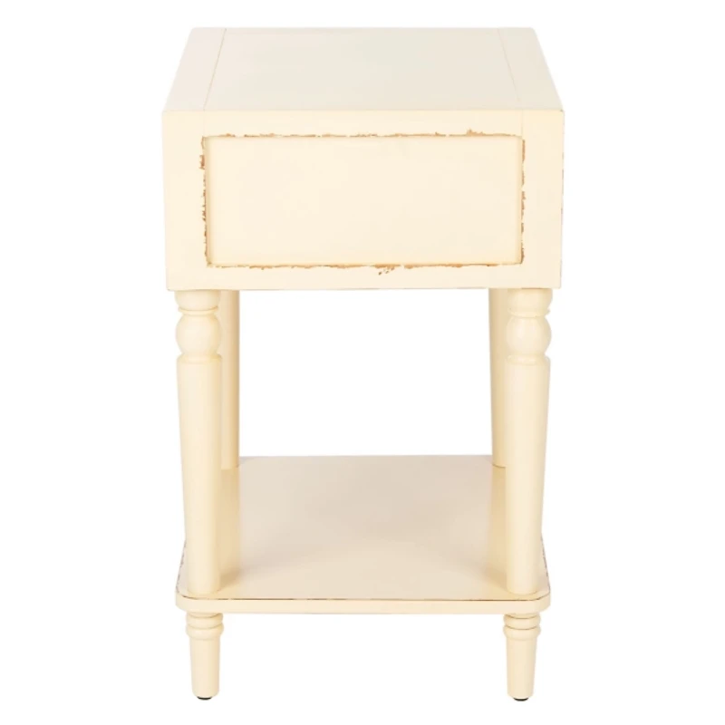 Ivory Single Drawer Letta Accent Table
