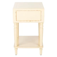 Ivory Single Drawer Letta Accent Table