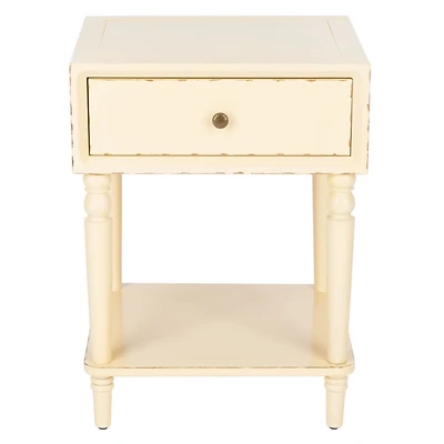 Ivory Single Drawer Letta Accent Table